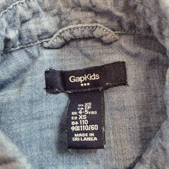 Gap Kids longsleeve button down shirt XS - Picture 3 of 4